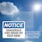 Signmission Dangerous Fire Inside Pit Keep Away OSHA Notice Sign, Plastic, 10in W x 7in L, 2PK OS-2PACK-NS-P-710-L-10929 - alternate 5